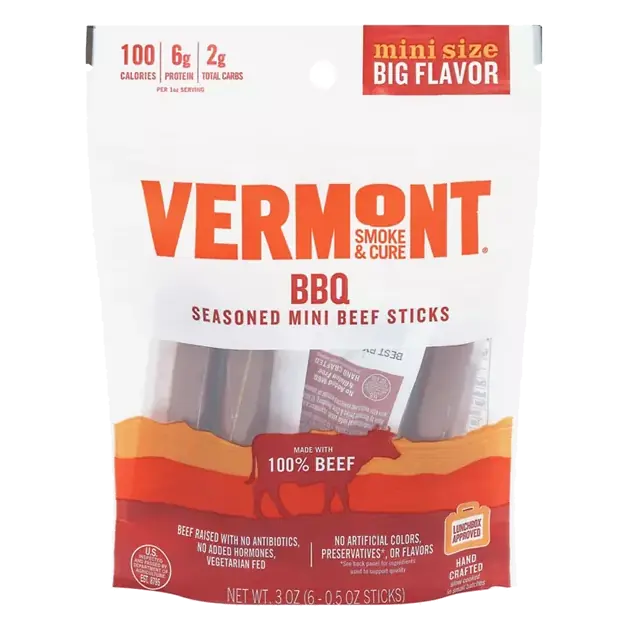 Seasoned BBQ Mini Size Beef Sticks