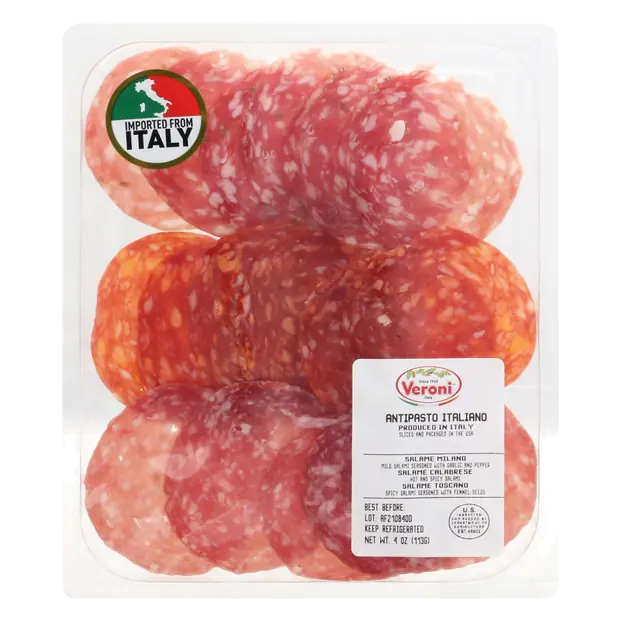 Imported Antipasto Italiano Salame Trio Sliced