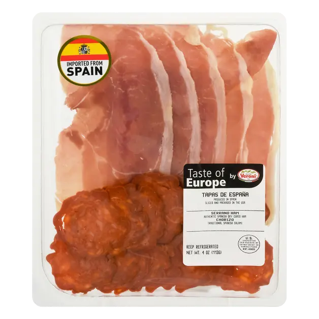 Imported Taste of Europe Tapas de Espana Serrano Ham & Chorizo