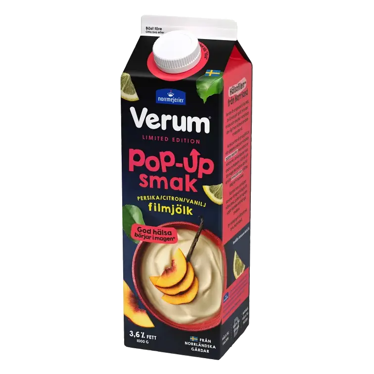 Filmjölk Persika Citron Vanilj 3.5% 1000g
