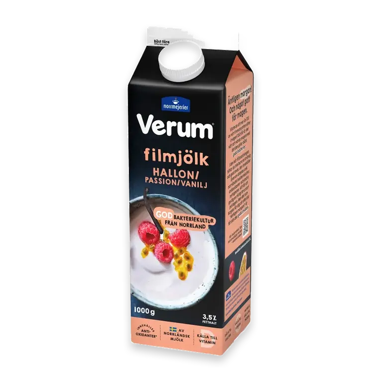 Hälsofil Hallon Passion Vanilj 3,5% 1000g Verum®