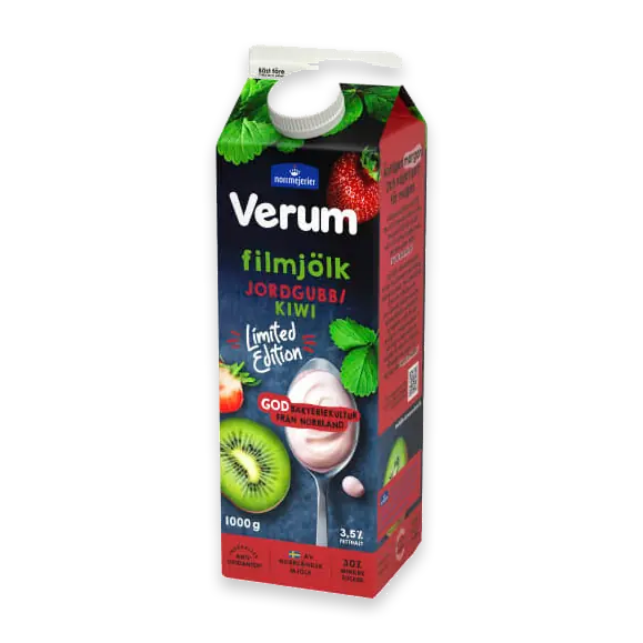 Jordgubb Kiwi Filmjölk 3,5%