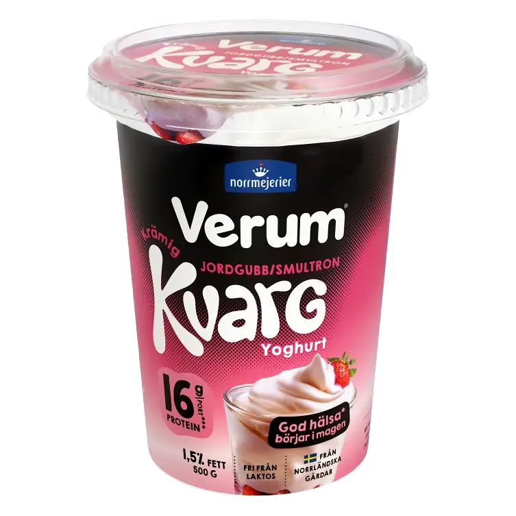 Kvargyoghurt Jordgubb Smultron 1.5% 500g