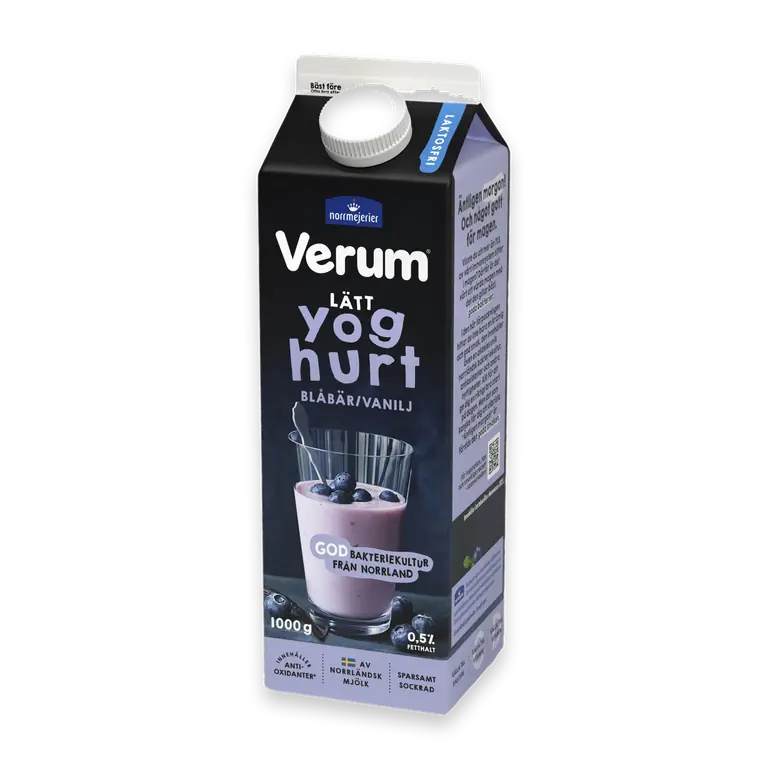 Laktosfri Lättyoghurt Blåbär & Vanilj