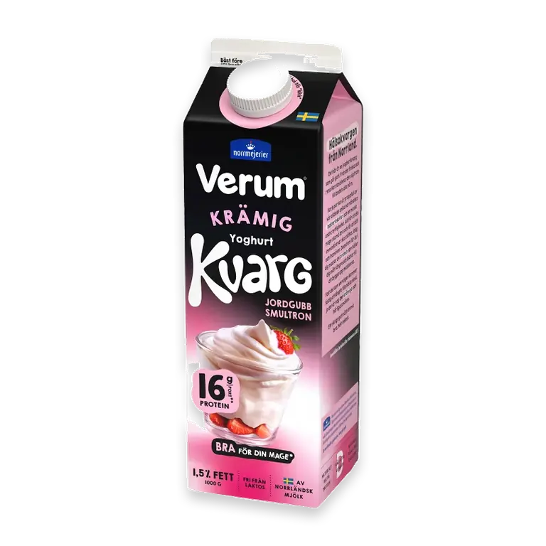 Yoghurtkvarg Jordgubb Smultron 1,5% 1000g