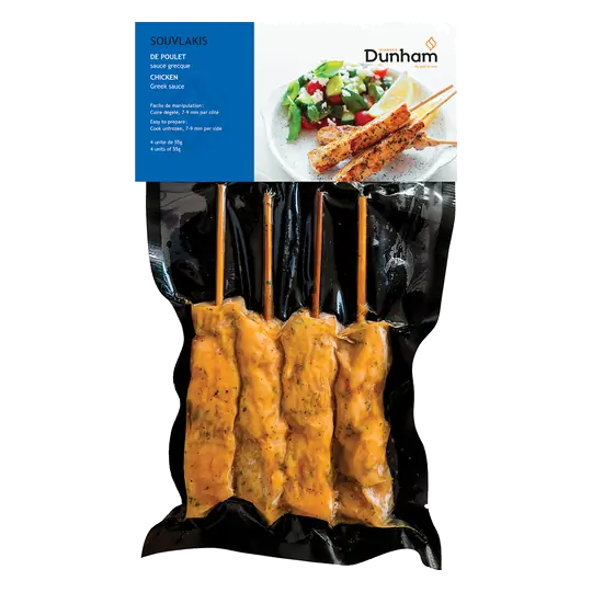 Souvlaki Chicken Kabobs Greek Sauce 4 x 55 g