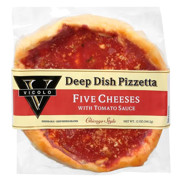 Chicago Style Five Cheeses Deep Dish Pizzetta Refrigerated