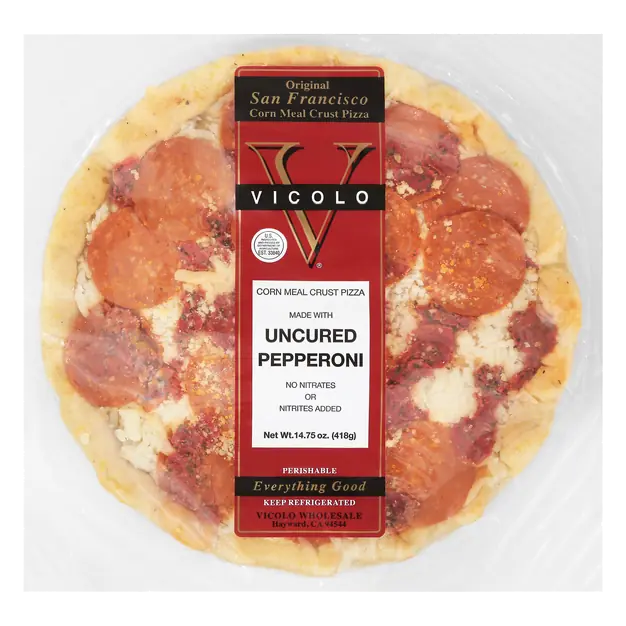 Corn Meal Crust Pepperoni Pizza Refrigerated