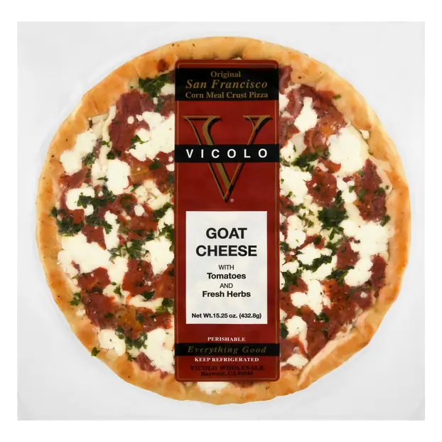 Goat Cheese Pizza with Tomatoes & Fresh Herbs Refrigerated