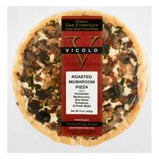 Vicolo Original Corn Meal Crust Roasted Mushroom Pizza