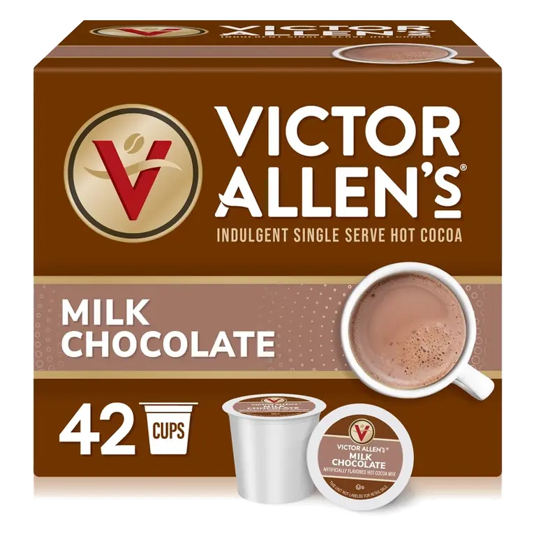 Victor Allen's Coffee Milk Chocolate Hot Cocoa SSC, 42 Count, Single Serve K-Cup Pods for Keurig K-Cup Brewers