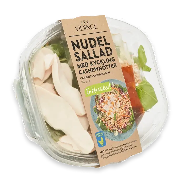 Nudelsallad med Kyckling & Cashewnötter 350g