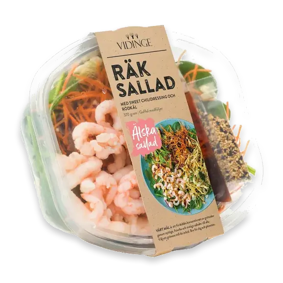 Räksallad Sweet Chilidressing och Rödkål 370g