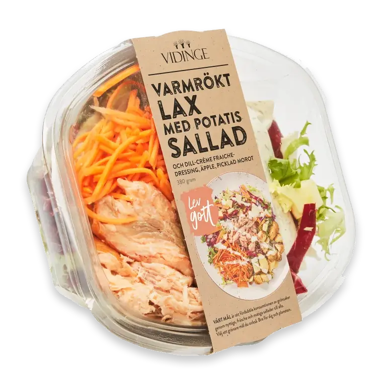 Sallad med Varmrökt Lax & Potatissallad 380g