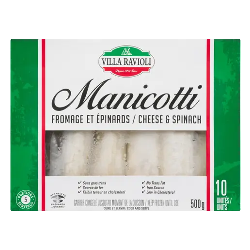 Frozen Manicotti Ricotta And Spinach 500 g