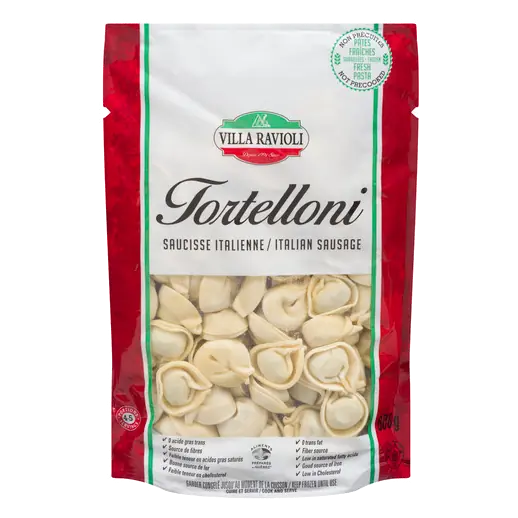 Villa Ravioli Frozen Tortellini Italian Sausage 600 g