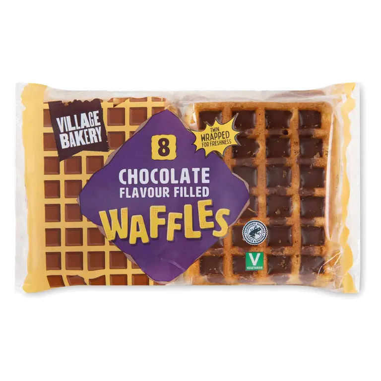 Chocolate Flavour Filled Waffles