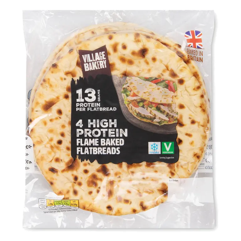 High Protein Flame Baked Flatbreads