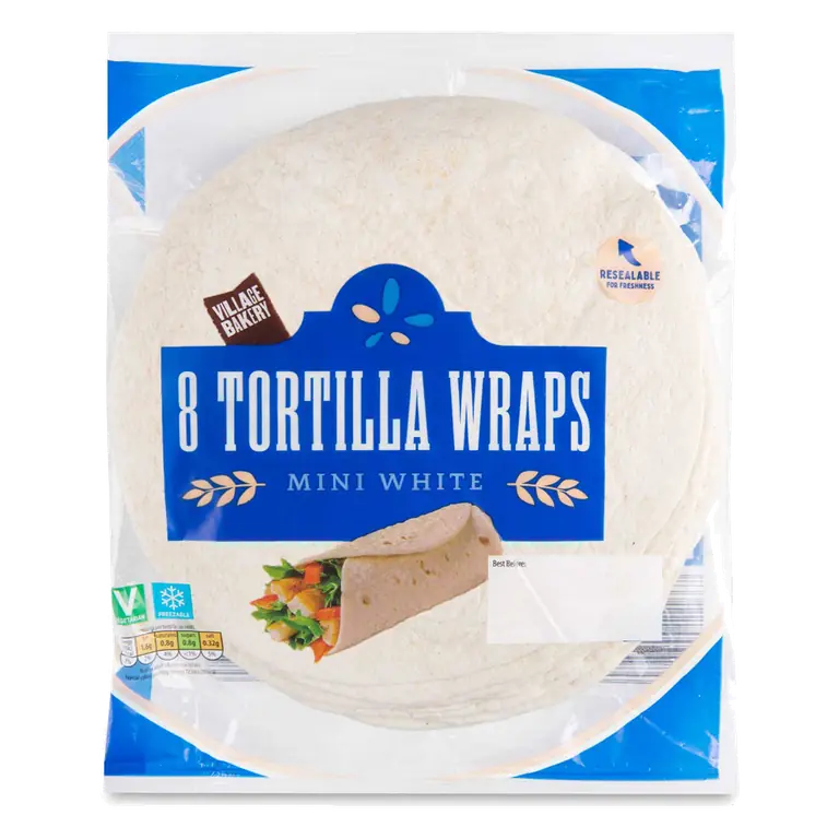 Mini White Tortilla Wraps