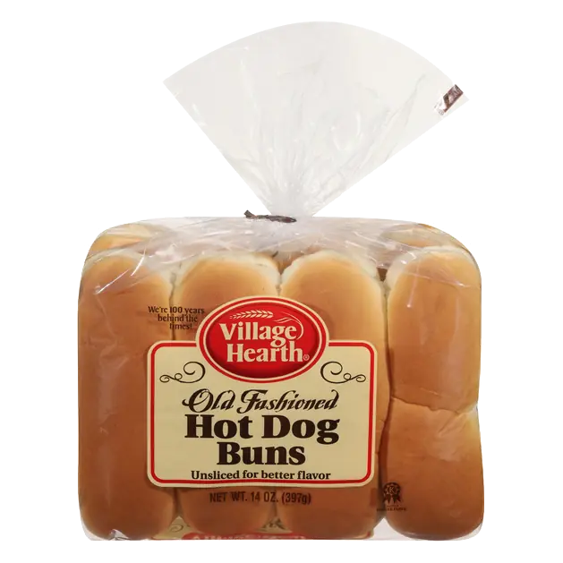 Village Hearth Old Fashioned Hot Dog Buns