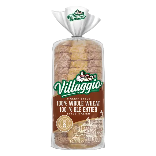 Bread 100% Whole Wheat Italian Style 510 g