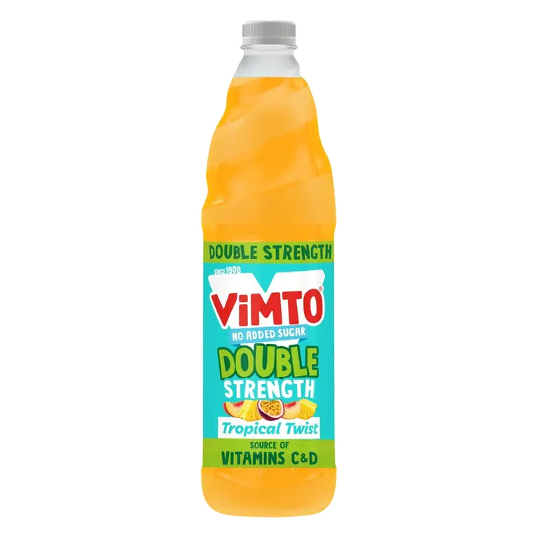 Double Concentrate No Added Sugar Tropical Twist Squash 725ml