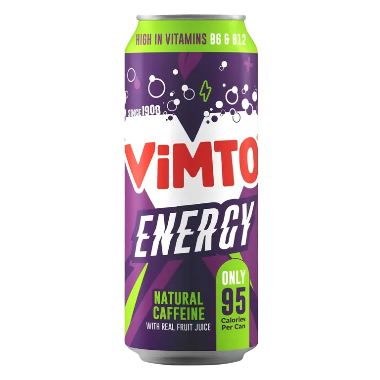 Energy 500ml Natural Caffeine with Real Fruit Juice Can