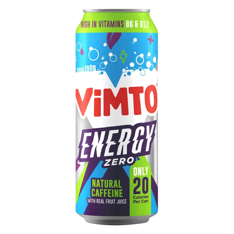 Vimto Energy Zero Natural Caffeine with Real Fruit Juice 500ml