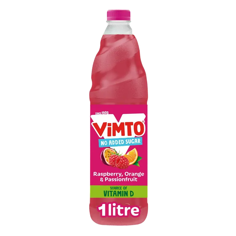 Raspberry Orange & Passionfruit No Added Sugar Fruit Squash 1L