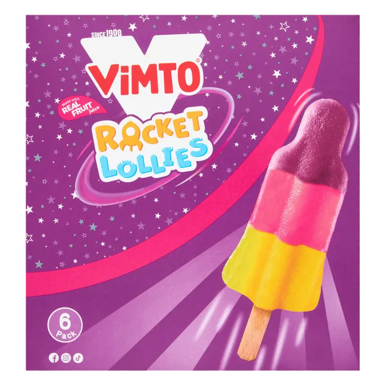 Vimto Rocket Lollies 330g (6 x 55g)