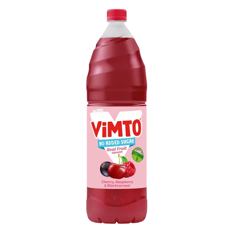 Vimto Squash Cherry, Raspberry & Blackcurrant No Added Sugar 1.5L