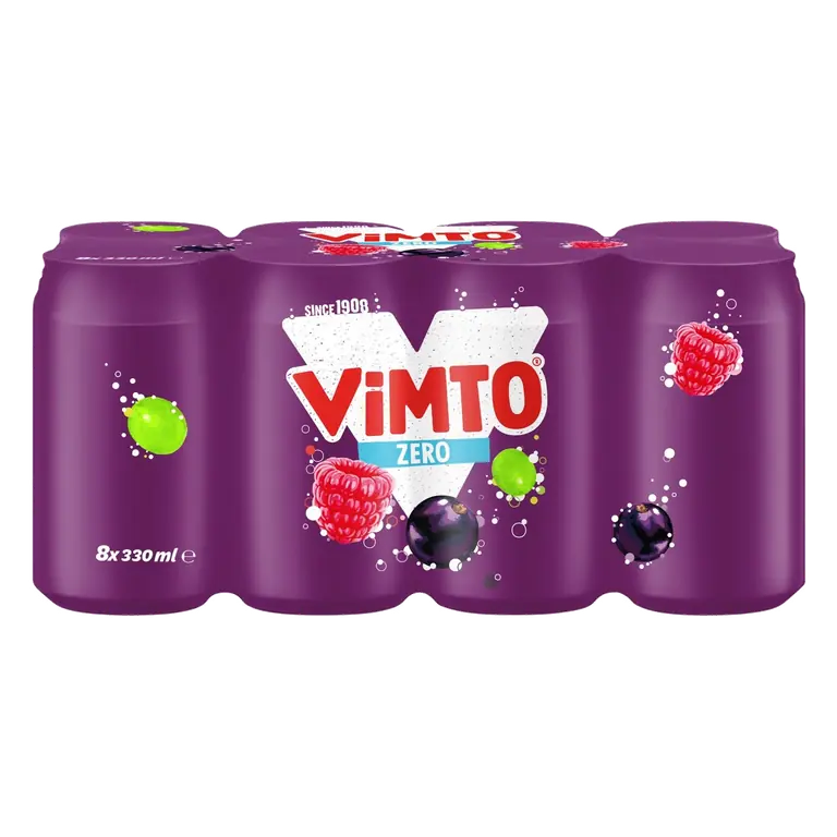 Zero No Added Sugar Cans 8x330ml