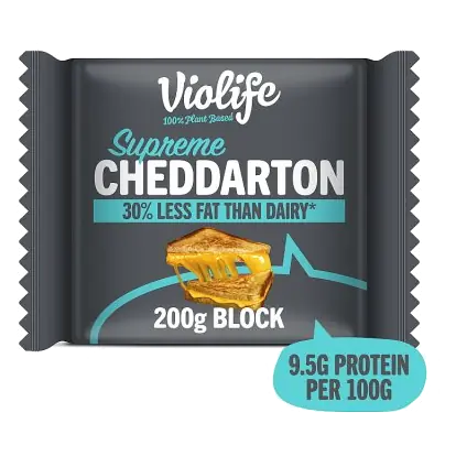 100% Plant Based Supreme Cheddarton
