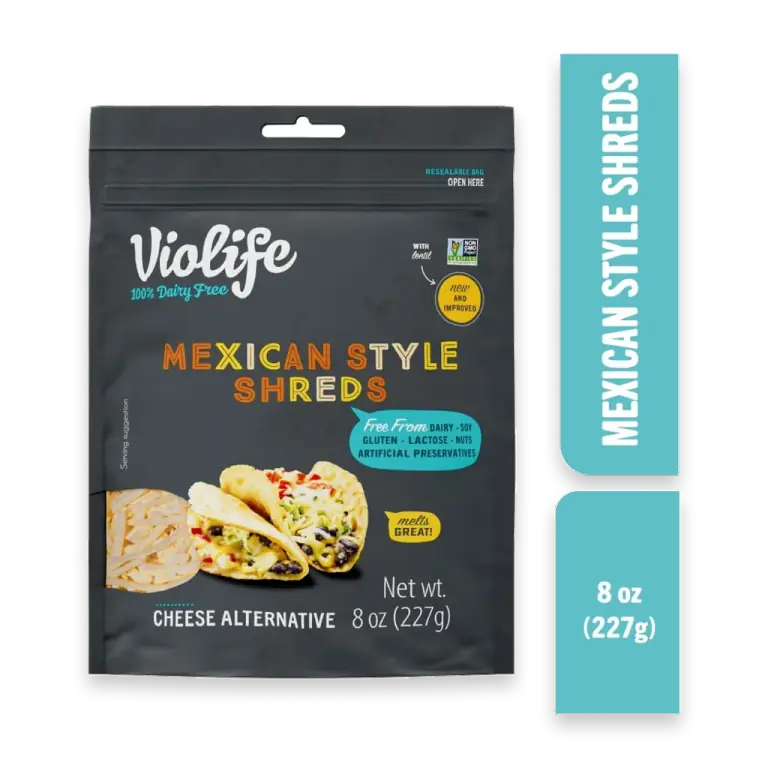 Just like Mexican Style Shreds Shredded Cheese, Dairy-Free Vegan