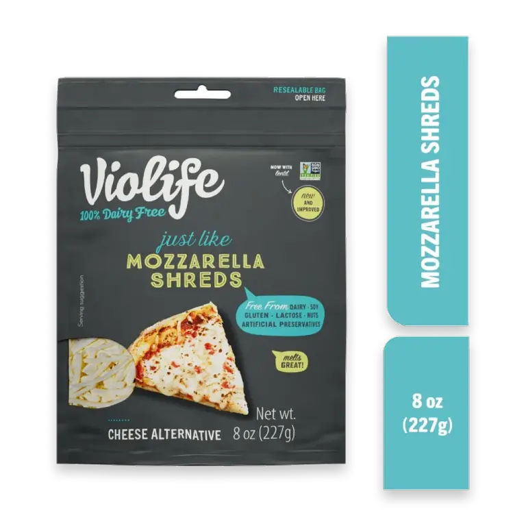 Just Like Mozzarella Shreds Shredded Cheese Dairy-Free Vegan