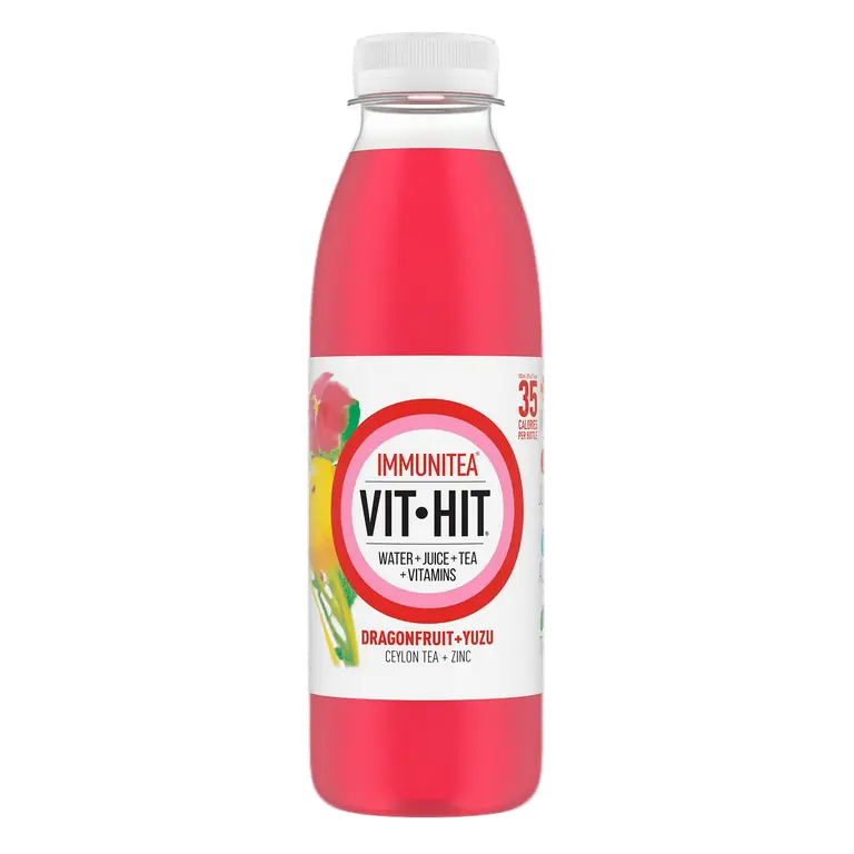 500ml Immunitea Dragonfruit + Yuzu Bottle