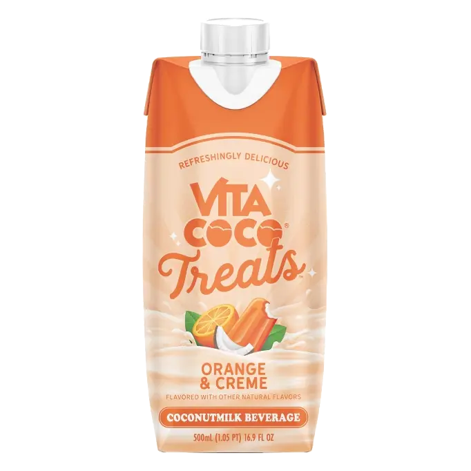Vita Coco Treats Oranges and Creme Coconut Water, 16.9 fl oz: No Pulp, 63% Juice Content