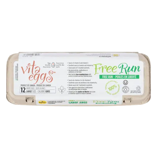 Eggs Free Run Large 12 Count