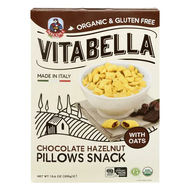 Organic Gluten Free Chocolate Hazelnut Pillows Snack Cereal
