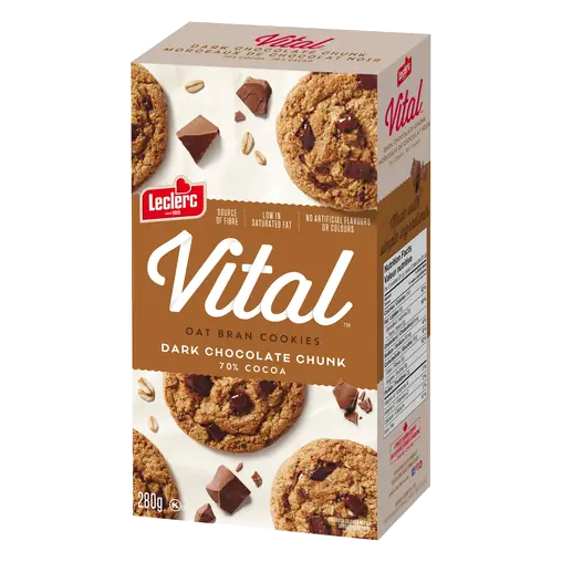 Cookie 70% Cocoa Dark Chocolate Oat Bran 280 g