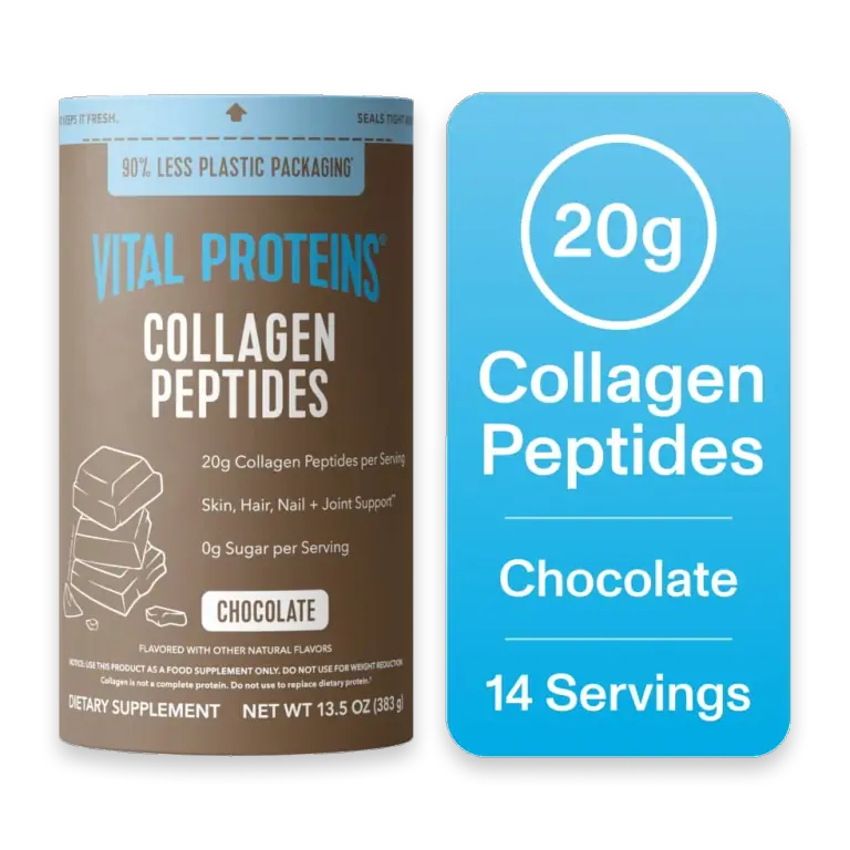 Collagen Peptides for Skin, Hair, Nail & Joint Support 20g Collagen Chocolate Powder