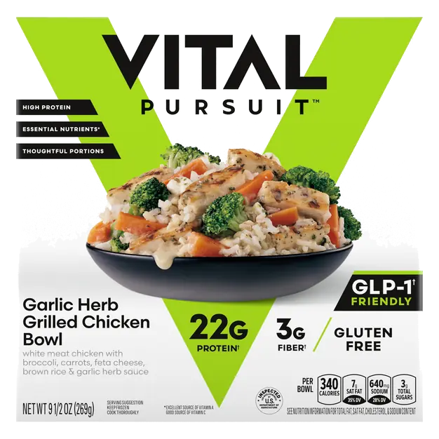 Garlic Herb Grilled Chicken Protein Bowl Frozen