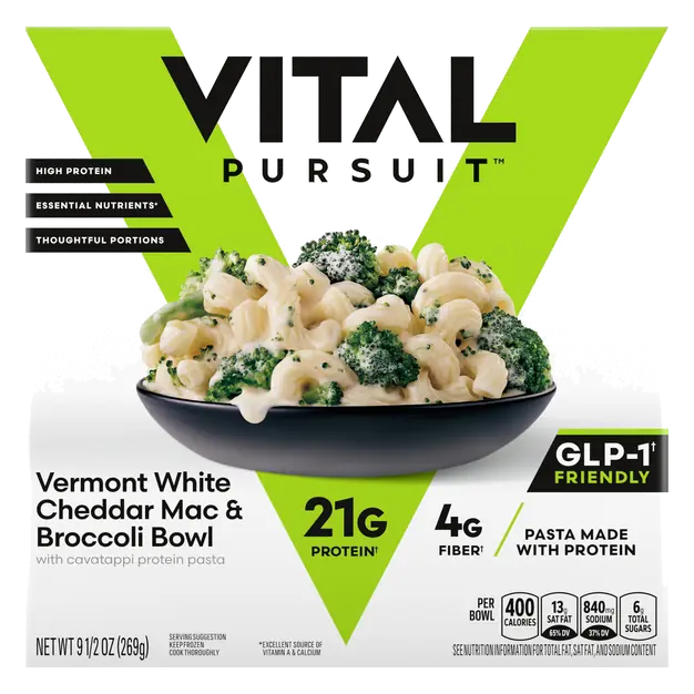 Veggie Lovers White Cheddar Mac & Broccoli Bowl Frozen Meal
