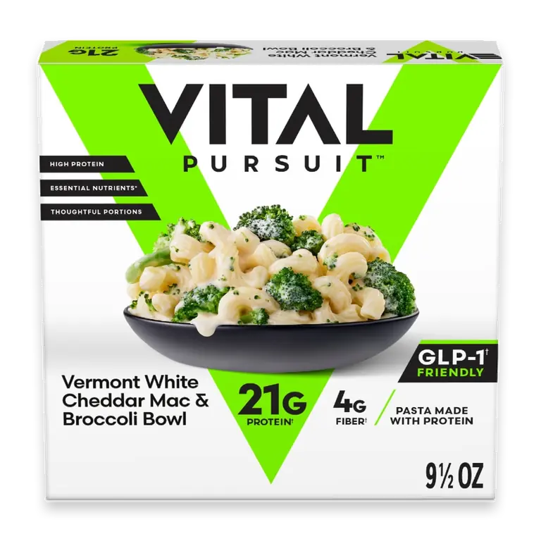 Vermont White Cheddar Mac and Broccoli High Protein Frozen Bowl