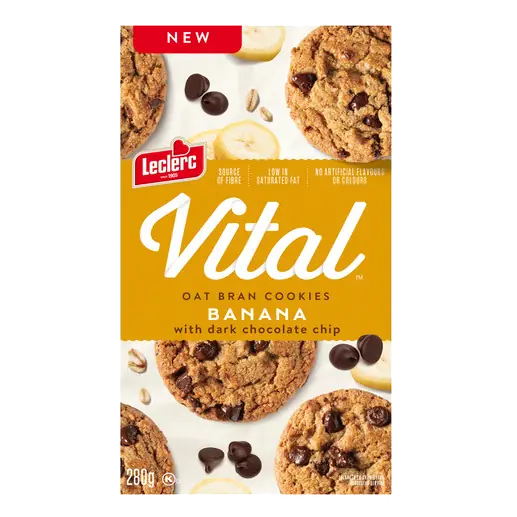 Oat Bran Cookie Chocolate Chip Banana 280 g