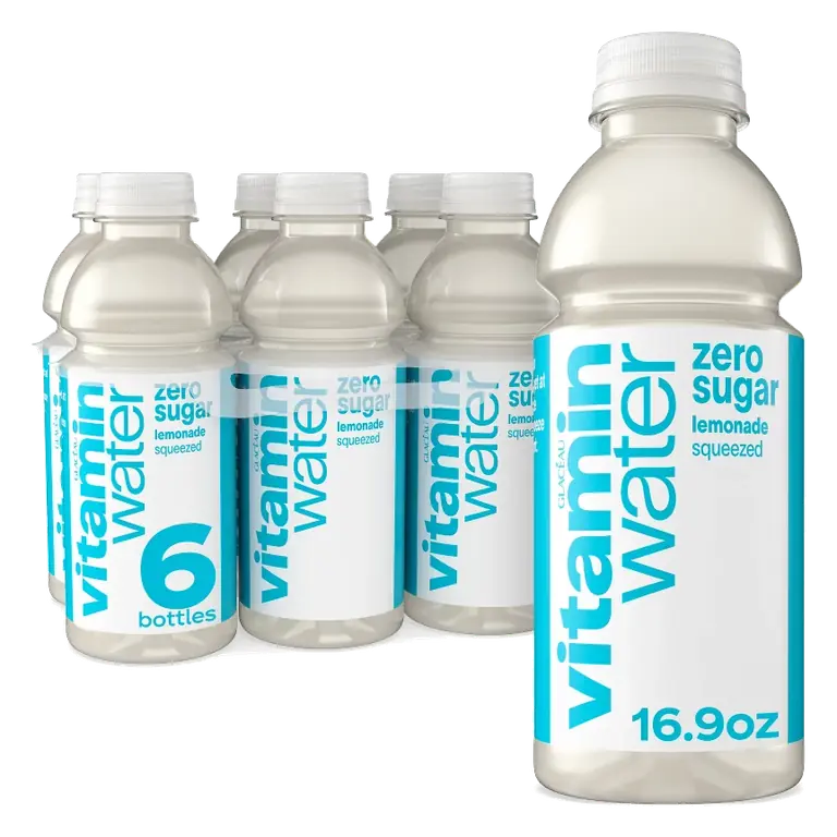 vitaminwater zero squeezed lemonade, 6pk/16.9 fl oz Bottles