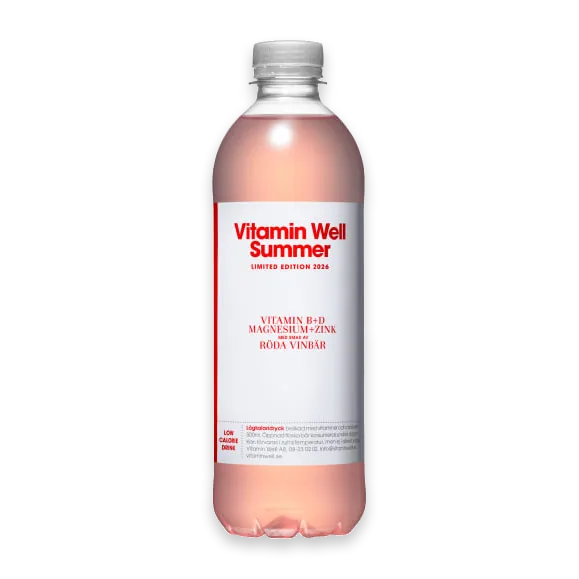 Vitamin Well Röda Vinbär Summer Edition Funktionsdryck