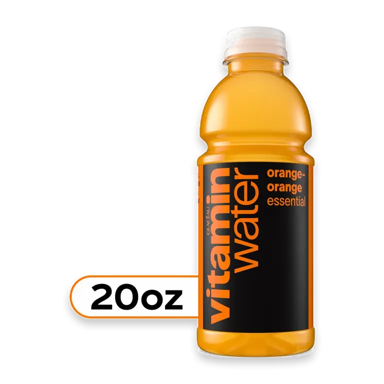Essential Orange-Orange Flavored Water Beverage Bottle