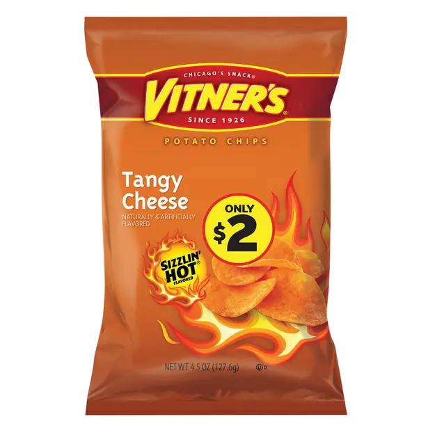 Vitner's Potato Chips, Tangy Cheese Pre-Priced