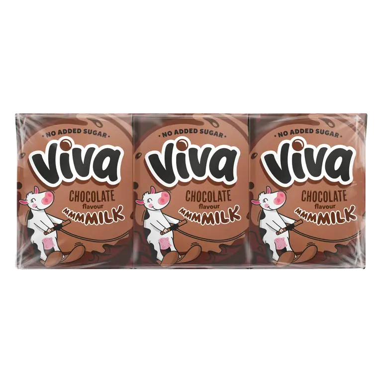 VIVA Chocolate Flavour Milk 3 x 200ml